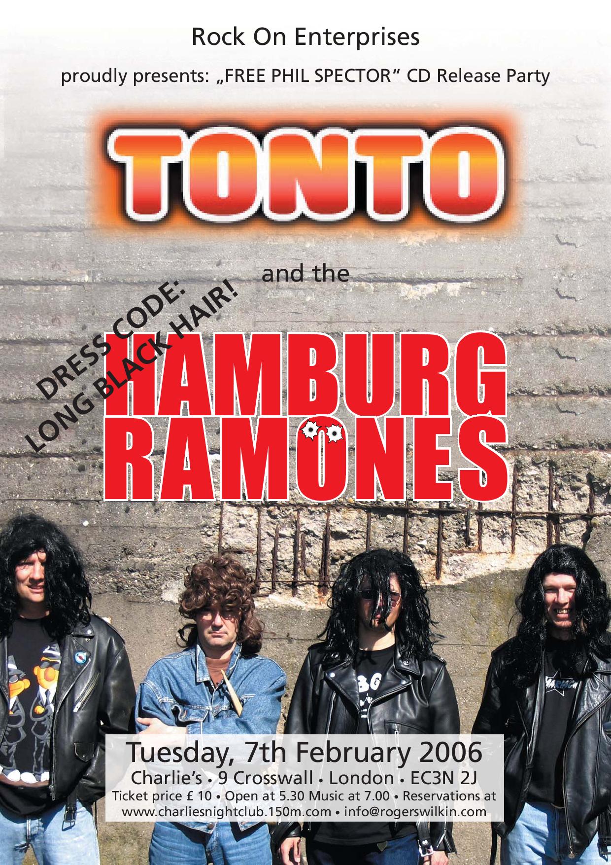 Tonto und die Hamburg Ramönes 07.02.2006