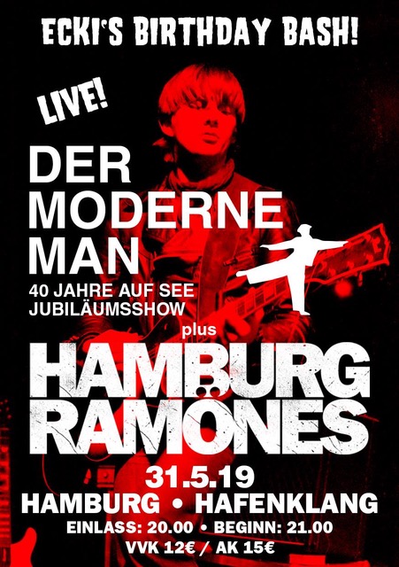 Hamburg Ramones and Der Moderne Man im Hafenklang Hamburg am 31.05.2019